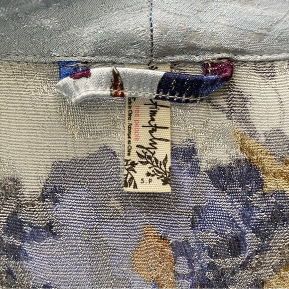 Free‎ People Lounge Kimono Robe Who Lounge Small Boho Floral S - Picture 3 of 11